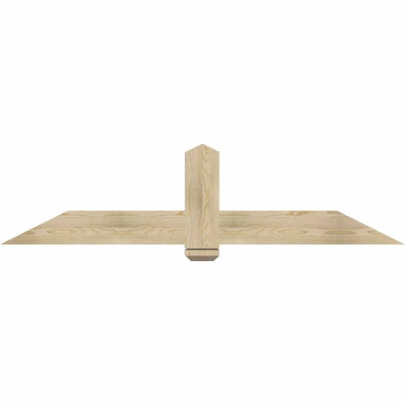 Ekena Millwork Eugene Rough Sawn Timber Gable Bracket, Douglas Fir, 72"W x 18"H x 4"D x 6"F, 6/12 Pitch GBW072X18X0406EUG00RDF